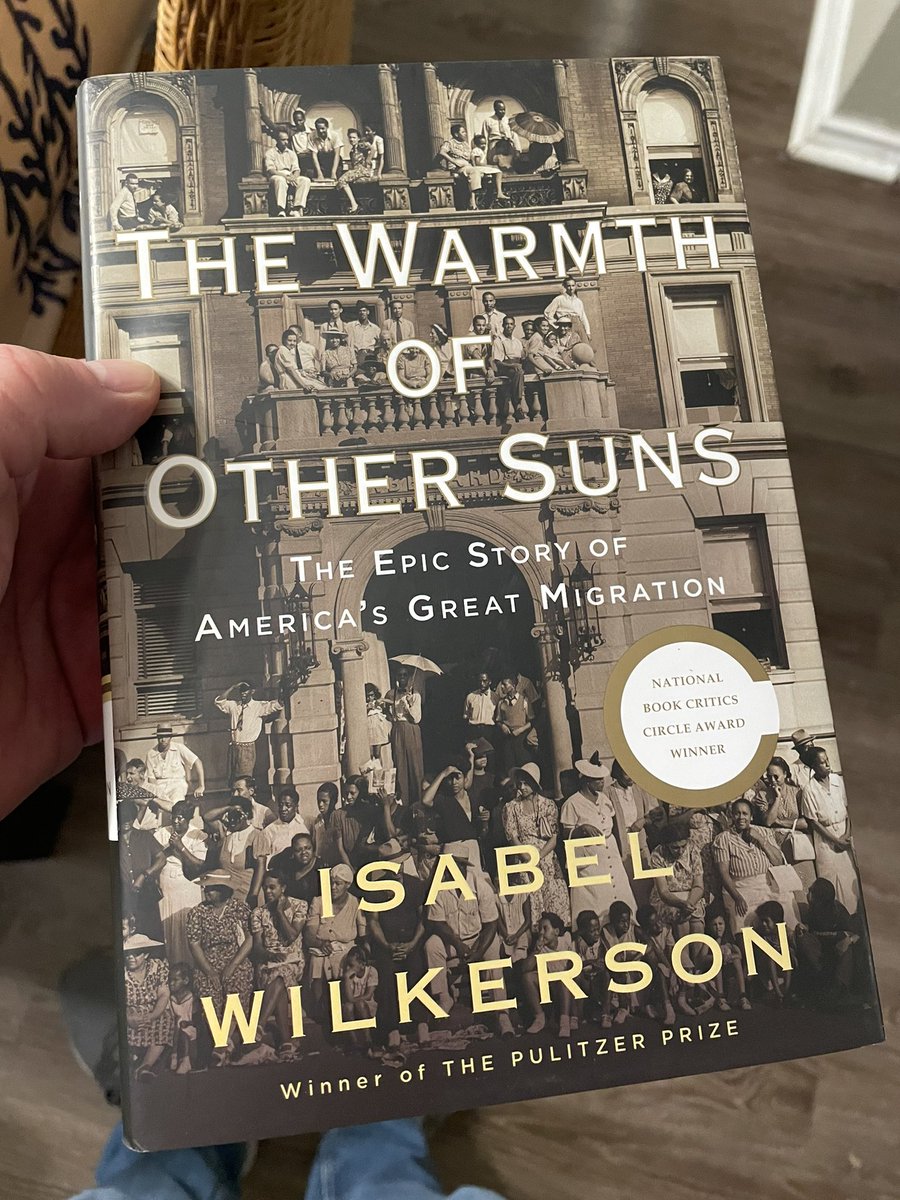 I got this National Book Critics Circle Award winner, one of Time Magazine’s greatest-of-the-decade nonfiction books. Can’t wait to dive in! 🎄👍

#TheWarmthOfOtherSuns