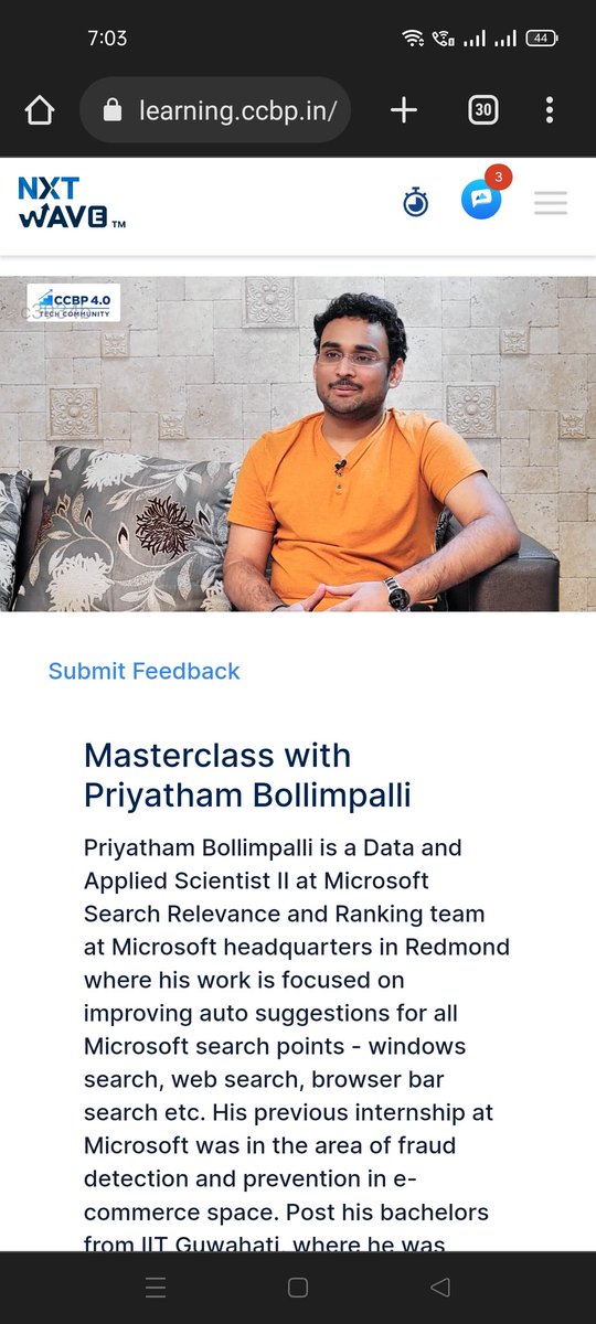 sohel_mohammed2's tweet image. Hi friends
today&apos;s session with Mr.Priyatham Bollimpalli 
sir shared a lot of things about Data Science and his experience a lot of good things about software and how they do work with his team 
#ccbp
#rahulattuluri sir 
#nxtwave
#tech
#session