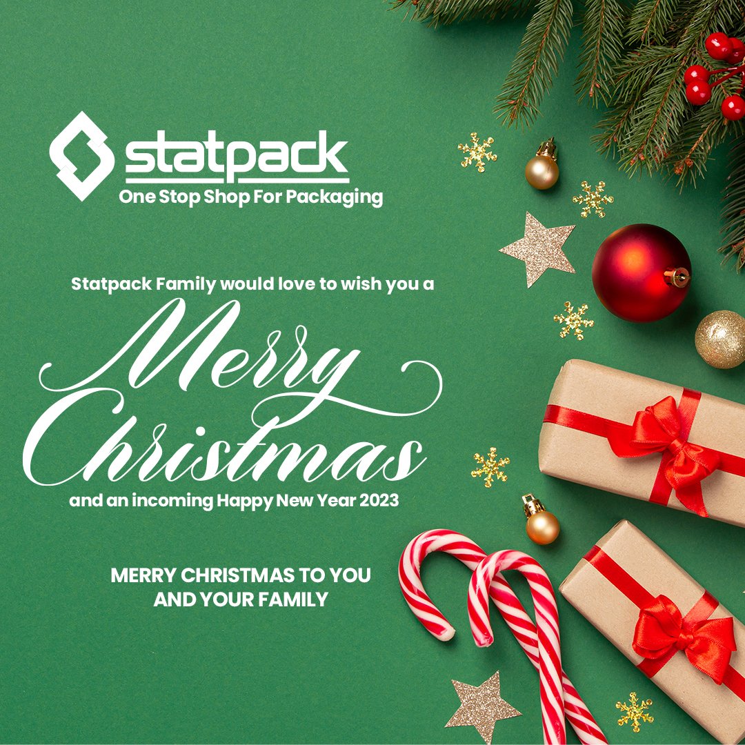 Happy Festive Season to you and your family.  May the new year 2023 bring abundant blessings to you.

#happyfestiveseason #statpackindustries