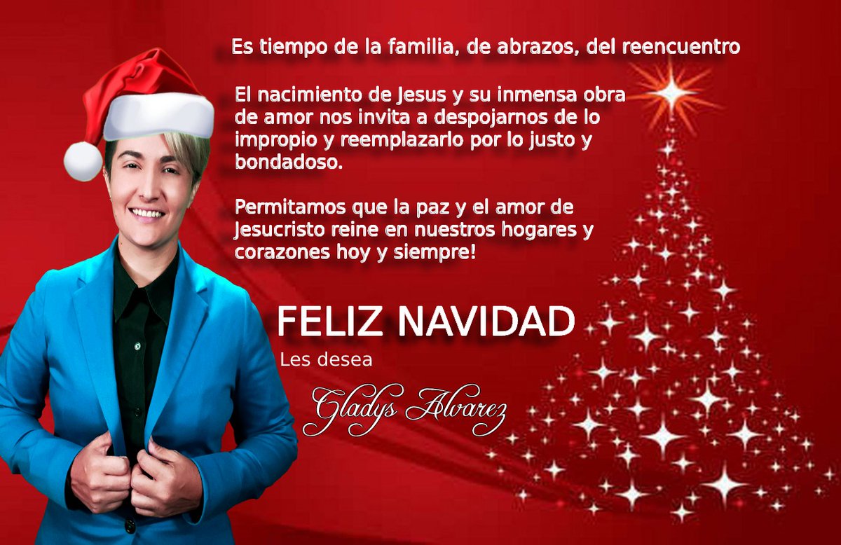 gladysalvarezp's tweet photo. Que el amor y la paz reine en cada uno de sus hogares! 🌲❤️
Feliz Navidad familia y amigos 🤗#FelizNavidad2022 #FelizNavidadFamiliaRevolucionaria @VickoVillacisT @Gisella86127572 @JanethBustosRC @JimmyMarkRC @MashiRafael https://t.co/XpqfideB7e