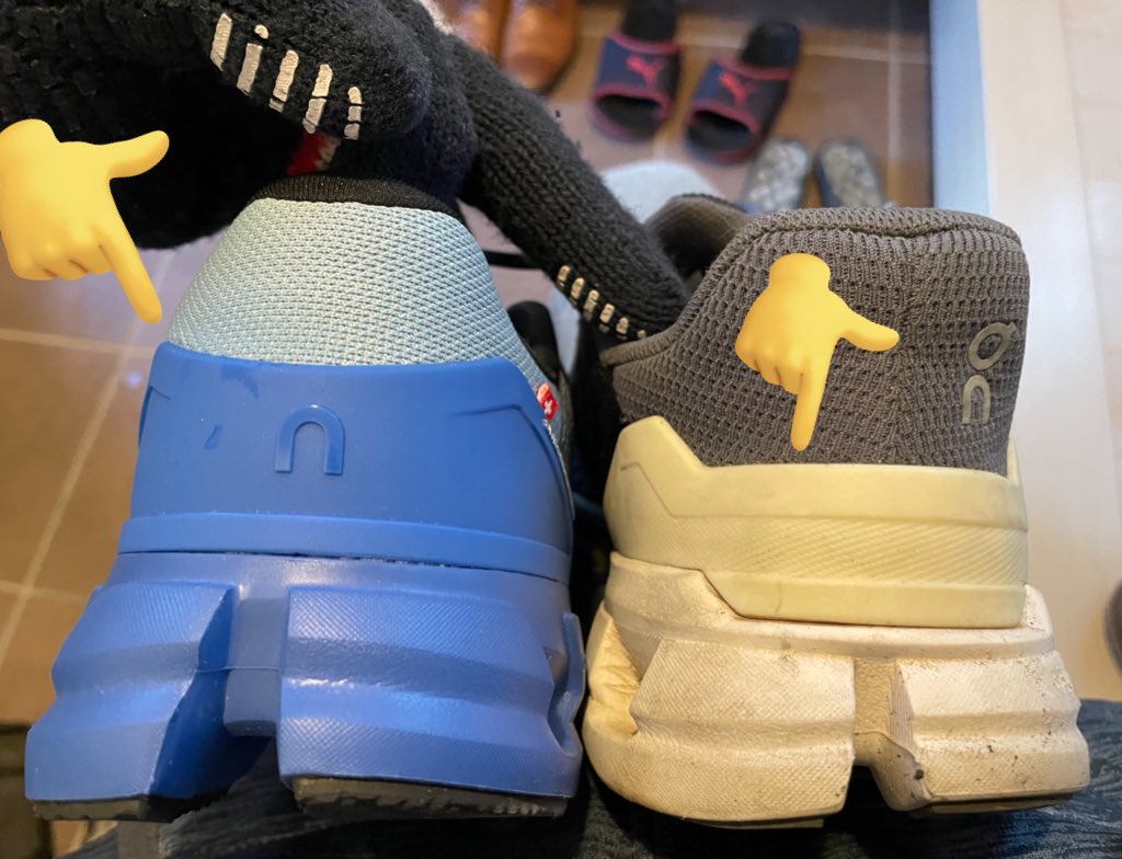 dinkydonaldo's tweet photo. ランデータをダウンロードし忘れたのでデータ無し😅(6.3キロを36分、㌔6分ぐらい)
今日は解しジョグ。#cloudflyer4 を早速。やはり踵の青いcloudtecとhelionの厚みが先代と比較して厚いのでサポート感は抜群。しかし硬さも同時に感じた。反発力もあるのでポイント練習でも使える☺️富士五湖は彼かな😉 https://t.co/H8aA3JiTTj