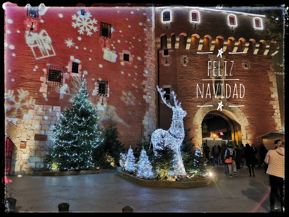 A todos mis amigxs Twitters mis mejores deseos. Paz, felicidad, tolerancia, empatía. Quitémonos capas de odio y abriguémonos con amor que es más calentito. Con esta preciosa estampa de Perpiñán os deseo #FelizNavidad