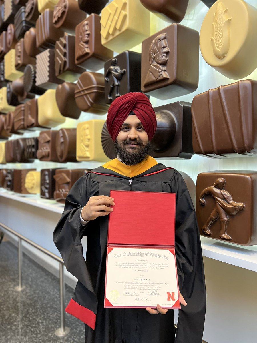 puranjit13's tweet photo. I am thrilled to announce that I officially graduated with an M.S. from the @UNLincoln. I started my program in the midst of the pandemic which led to a few challenges in the initial phase of my program. Nevertheless, I feel great and proud of myself on achieving this milestone!! https://t.co/1a3etTeGTI
