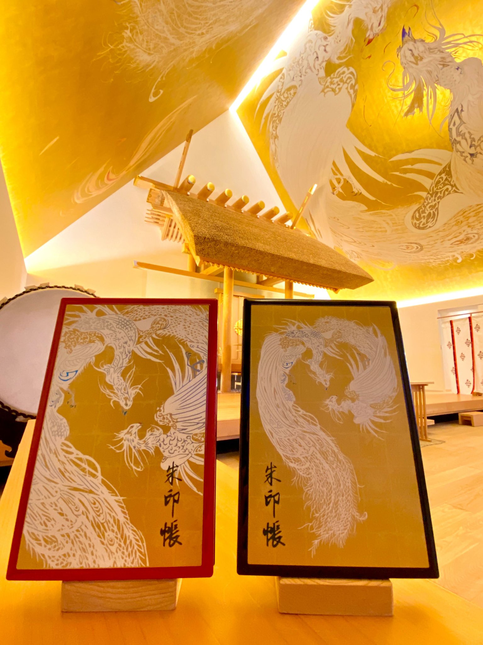 武蔵野坐令和神社「鎮座記念祭」奉納画 蒙る 「天照大御神」掛軸 武蔵野坐令和神社「鎮座記念祭」奉納画 蒙る 「天照大御神」掛軸