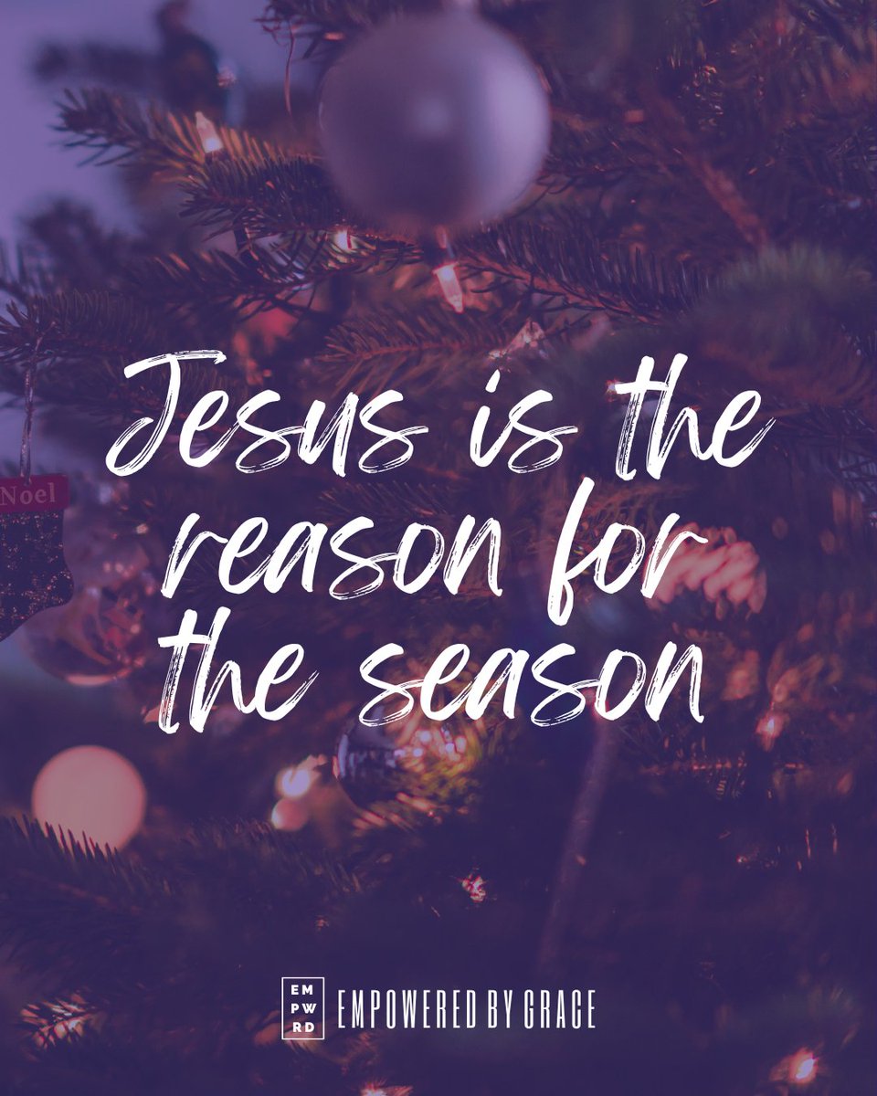 _empwrdbygrace's tweet photo. Christmas is not only a time for opening gifts and gathering together. It's also a reminder of God's love for us, that He gave his Son Jesus to save us.

“Today in the town of David a Savior has been born to you; He is the Messiah, the Lord!” Luke 2:11

#EmpoweredByGrace https://t.co/lFgY6cPiCC