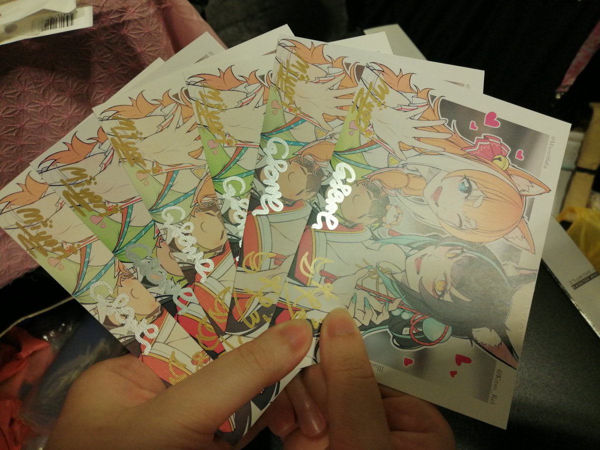 「Onsite limited postcards signed by all t」|GSongのイラスト