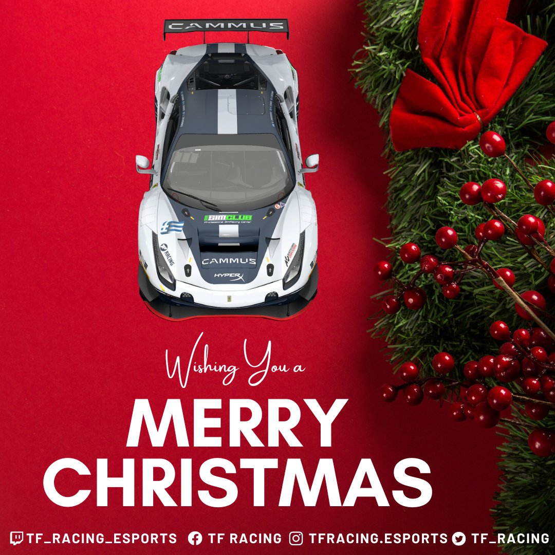 TF_Racing's tweet photo. Kαλά Χριστούγεννα σε όλους!
#tfracing #beACC #simracing #esports #gt3 #greeksimracing #greeksimracers #assettocorsacompetizione #assettocorsa #GTWorldChEu #thesimgrid #vcoesports #VCOxLFM #esports #LFM #lowfuelmotorsport #racing #motorsports #merrychristmas https://t.co/dbD0HR8CEB