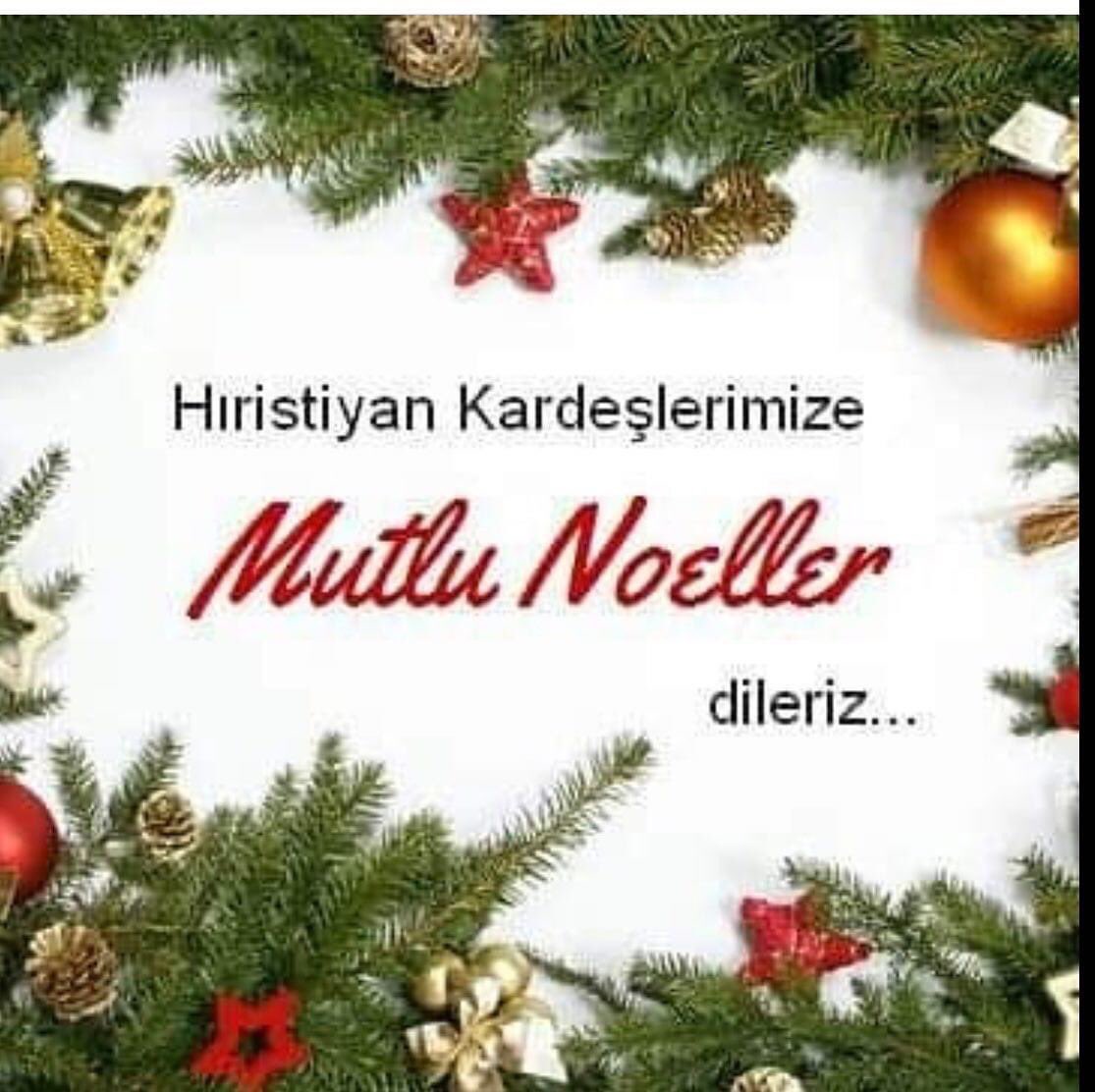 Hristiyan dostlarımın #Noel Bayramını kutlarım.
Barışa, iyiliklere vesile olsun!