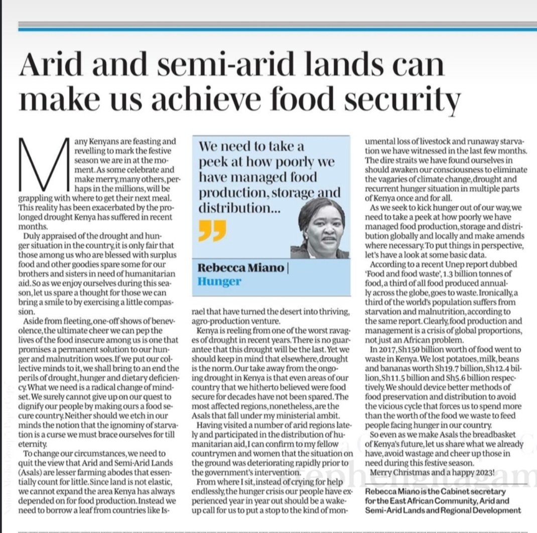 CS Rebecca Miano, EGH (@rebecca_miano) on Twitter photo Proper management of our food production, storage and distribution could just be "The Plan" towards Food Security <a href="/rigathi/">Rigathi Gachagua</a> <a href="/NDMA_Kenya/">NDMA Kenya</a> <a href="/IdrisDokota/">PS Idris Dokota</a> <a href="/HaredAHassan/">Hared Hassan Adan, Lt Col (Rtd), SS, MBS</a>. Proper management of our food production, storage and distribution could just be "The Plan" towards Food Security <a href="/rigathi/">Rigathi Gachagua</a> <a href="/NDMA_Kenya/">NDMA Kenya</a> <a href="/IdrisDokota/">PS Idris Dokota</a> <a href="/HaredAHassan/">Hared Hassan Adan, Lt Col (Rtd), SS, MBS</a>.