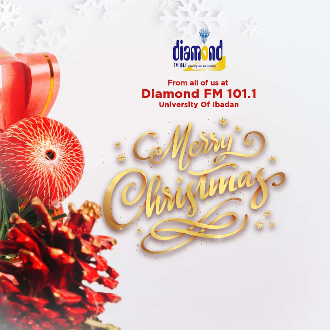 Diamondfm_ib's tweet photo. Compliments of the season, from all of us at Diamond Fm, University of Ibadan. https://t.co/3Sjzu0sje5