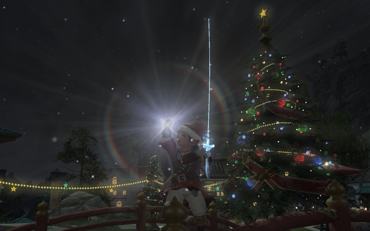 966Rice's tweet photo. Happy Starlight!
#ffxiv #fishingFFXIV #Happystarlight #HappyHolidays https://t.co/xbHSLV0A8p