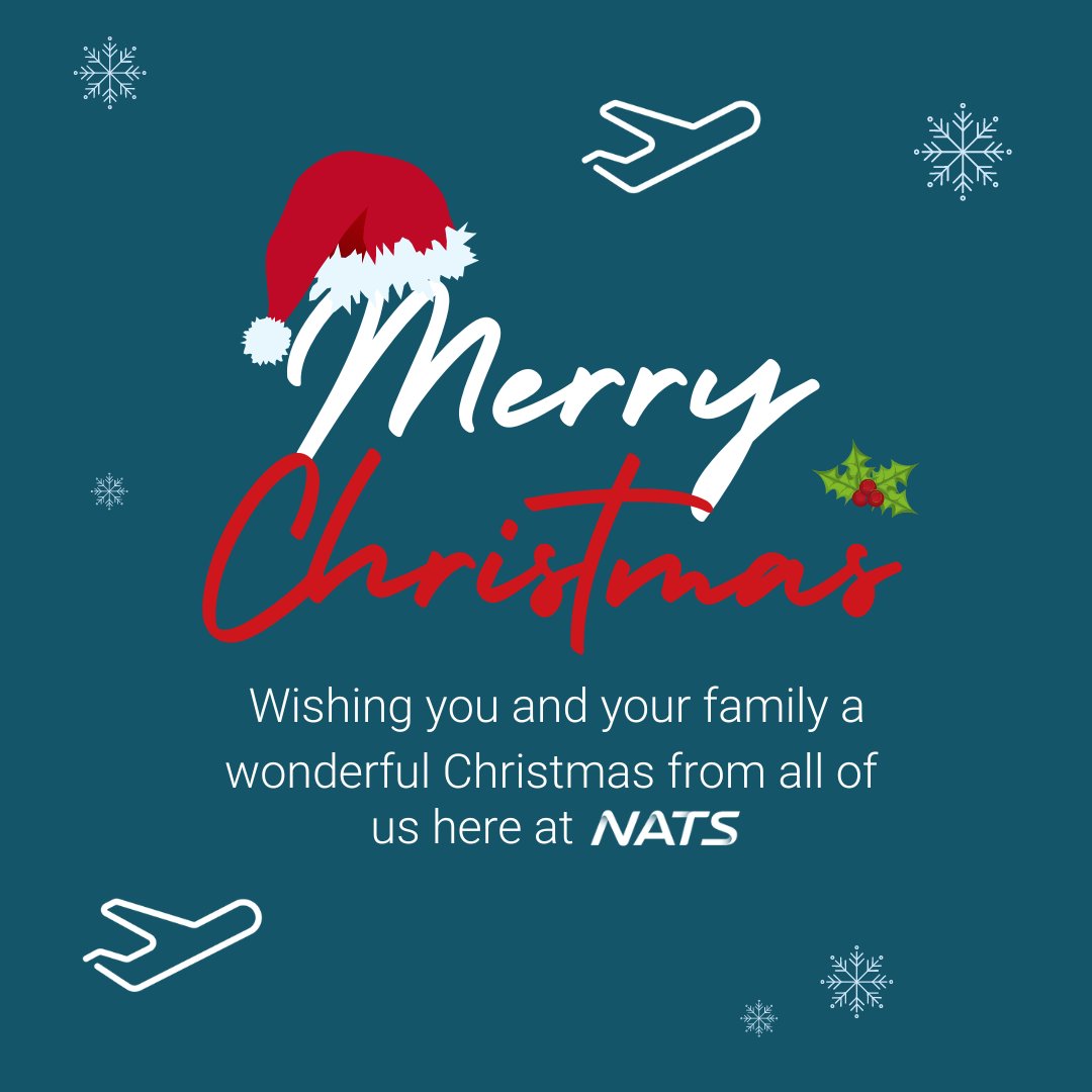 Wishing you all a very safe, orderly and expeditious Christmas, from everyone here at NATS 🛫 🛫 🛫
