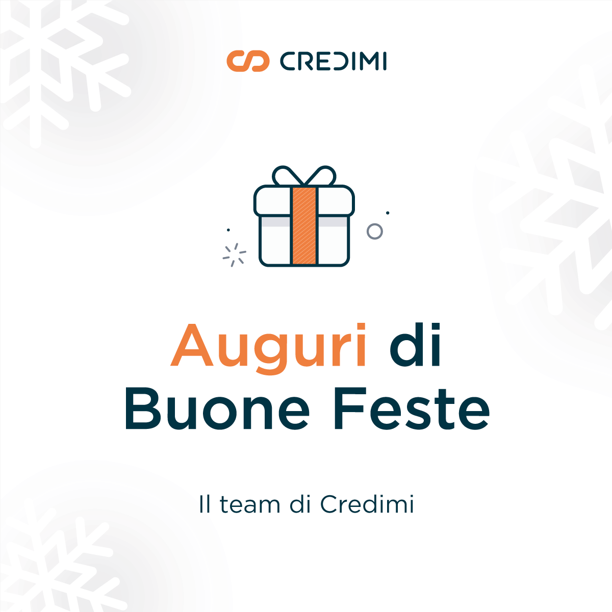 Il team di Credimi augura a tutti gli imprenditori e le imprenditrici italiani Buone Feste!🎁🎄☃️❄️
#credimi #buonefeste