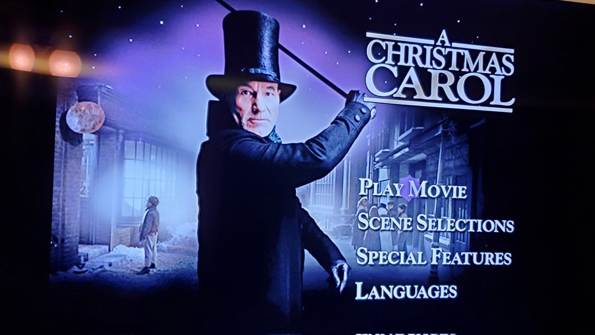 Aaron_Carpenter's tweet photo. Time for #AChristmasCarol with @SirPatStew, the annual tradition of this house. #MerryChristmasEve #ThreeGhosts #Dickens https://t.co/86Q1PTZRxR