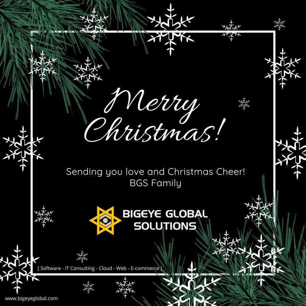 bigeyeglobal's tweet photo. May the spirit of Christmas infuse your life and that of your family members with hope, positivity, and joy. Merry Christmas! https://t.co/kl6jjLBcW0