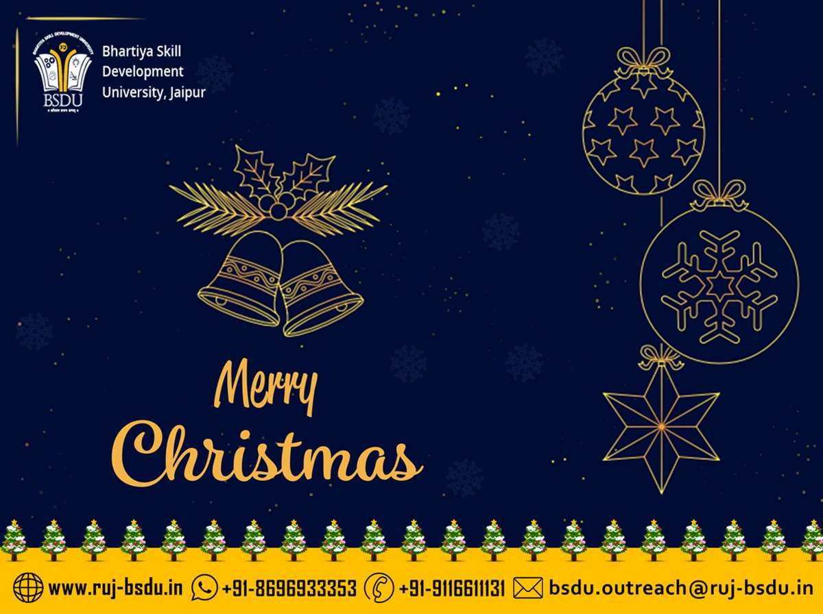 BsduOfficial's tweet photo. #MerryChristmas 🎅🎄
We wish you a wonderful #Christmas, #HolidaySeason, and a Great 2023!
May this Holiday Season be full of Light and Laughter for you and your #family!
#BSDUSkill #ChristmasEve2022 #MerryXmas #MerryXmas #xmas2022 #HAPPYCHRISTMAS #BSDUJaipur https://t.co/IiQ5LjTar1