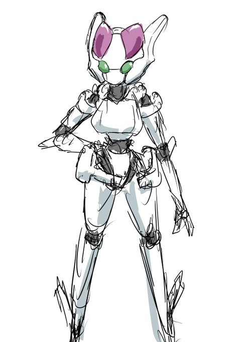 @koogenmunagoto 
そういう癖の人のノートに描いてあるロボ 