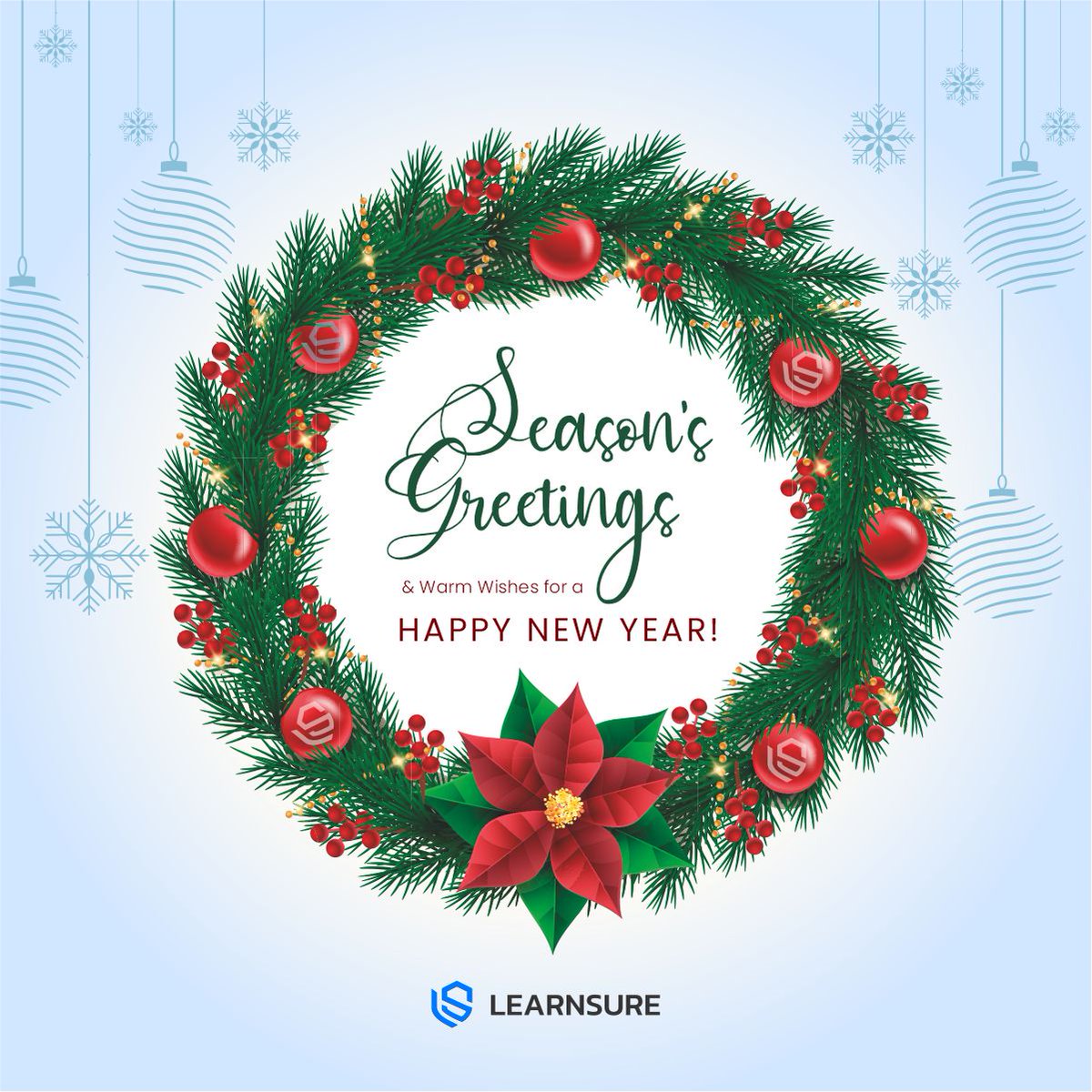 learnsure's tweet photo. From all of us at Learnsure AI, we wish you a happy holiday season and a prosperous new year in advance. Thank you for your support and partnership. May the coming year bring you all the love, prosperity, and happiness.
 #newyear #seasonsgreetings https://t.co/b3l3SsP4Ez