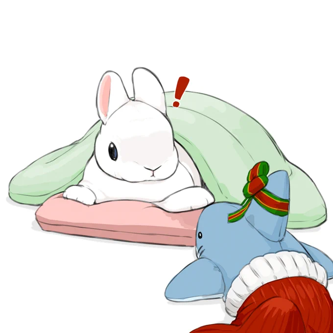 クリスマスの朝、枕元 
