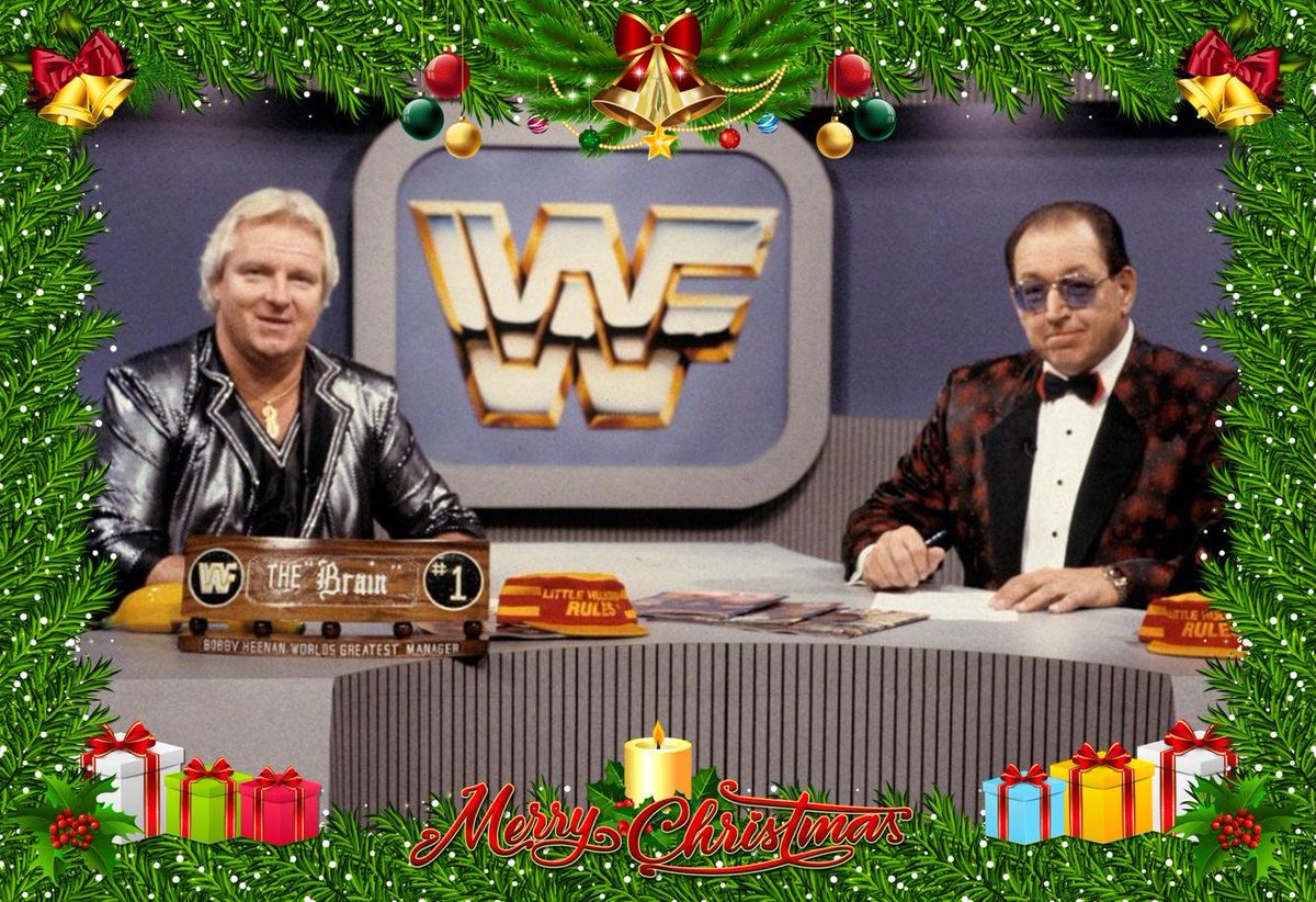 🎄Merry Christmas from WWF Wrestling!🎄 #WWF #WWE #Wrestling #BobbyHeenan #GorillaMonsoon