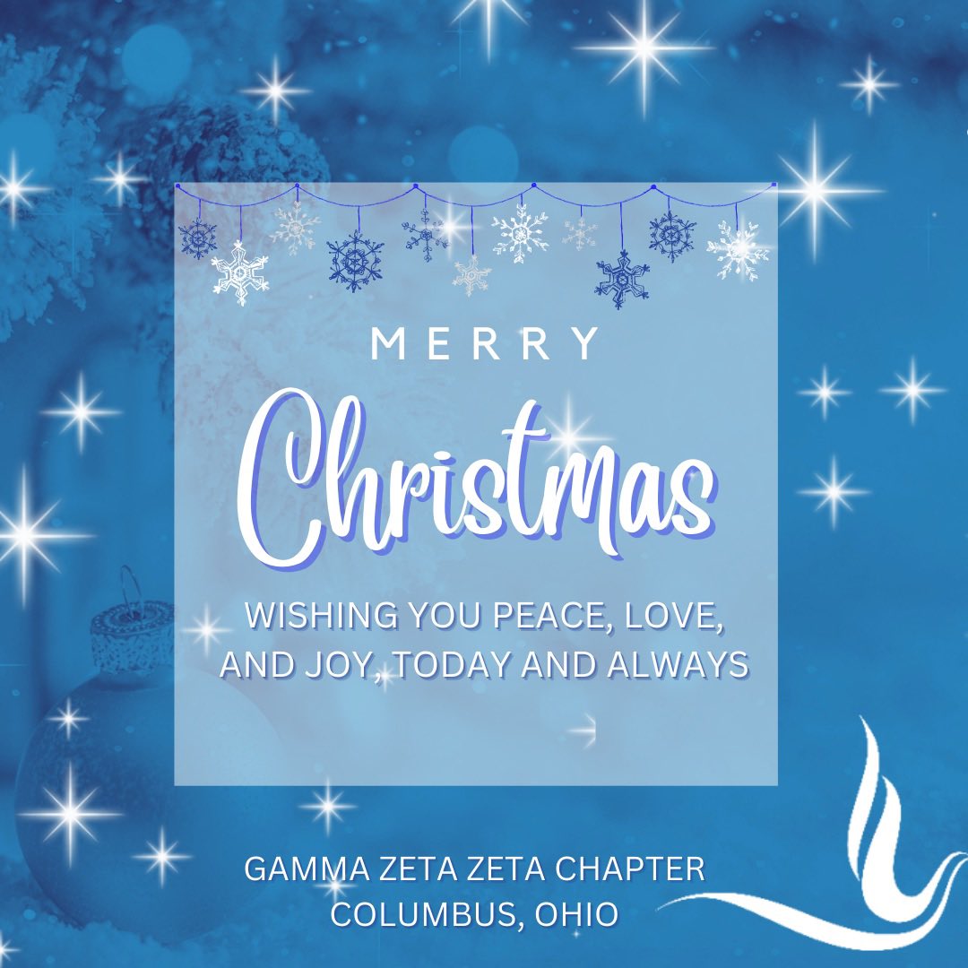 Merry Christmas from our Gamma Zeta Zeta family to yours 💙 #GZZ#ColumbusZetas @officialzeta1920 @gIrzetas 1920 @ohio_zetas @zphib_gzz