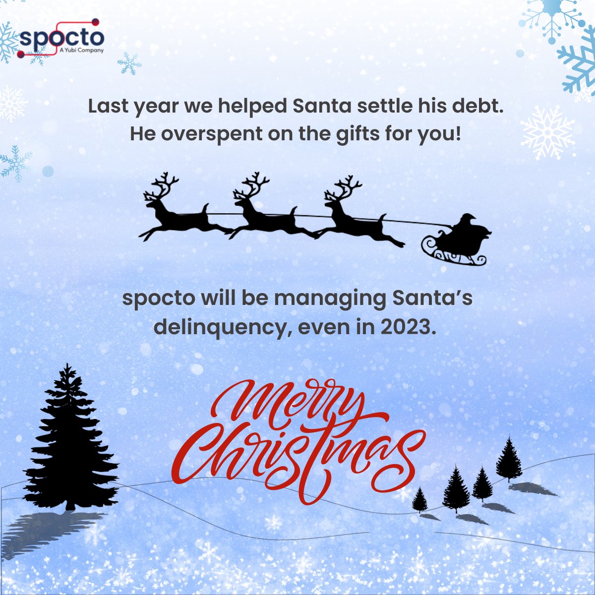 As we approach the end of the year, spocto would like to extend our warmest holiday wishes to you and your family. We hope that your Christmas is filled with joy, happiness, and prosperity. 

Happy holidays and a Merry Christmas! 🌟🎄

#merrychristmas