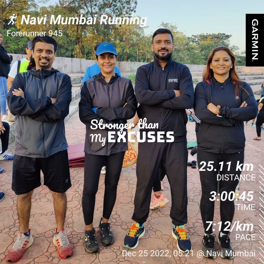 IndibarGhosh's tweet photo. “Just stick with it. What seems hard now will one day be your warm-up” ~ Anonymous
Christmas Solo Run .......... Merry Christmas to all!!
Best Pace: 5:51 /km
Total Ascent: 20.4 m https://t.co/9KX1h2VSTR