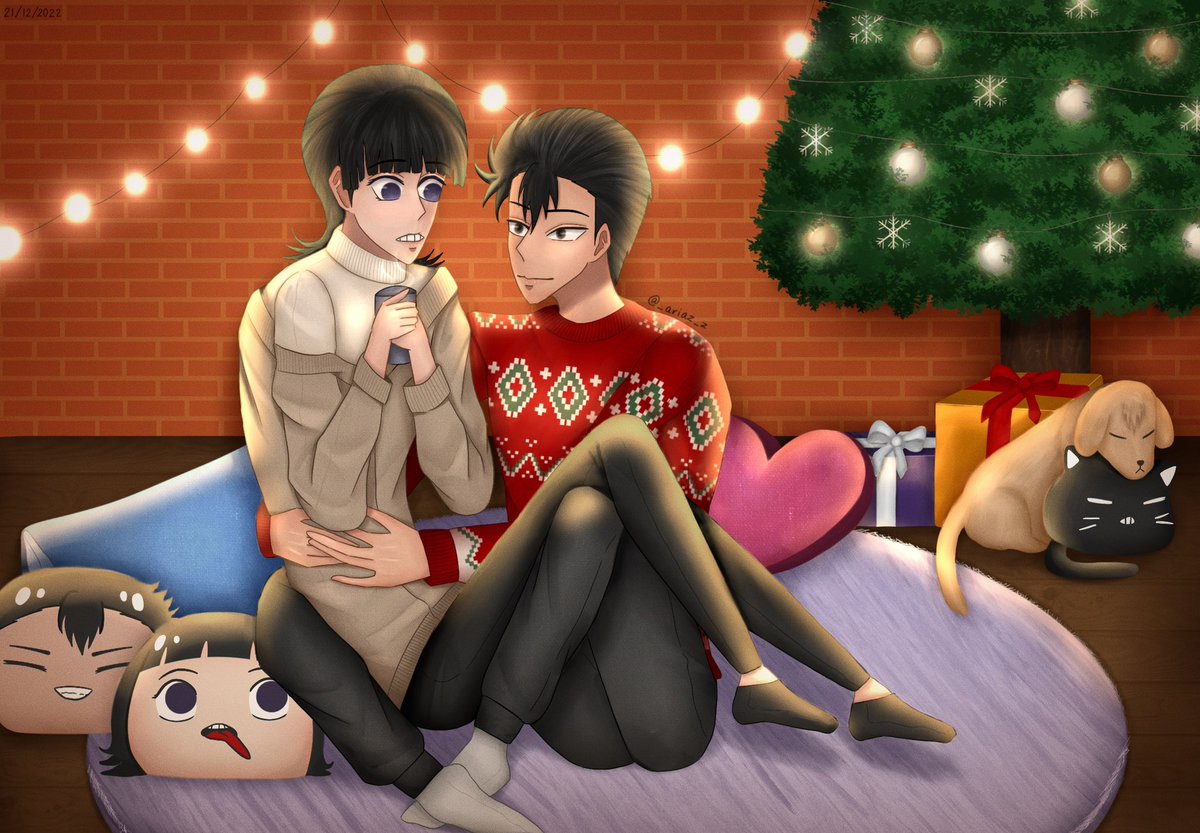 _ariaz_z's tweet photo. Merry Christmas🎄🎁 

อยากให้ฟิวเหมือนทั้งคู่อยู่บ้านด้วยกัน อบอุ่นนนนๆ🫶🏻💜

#อิชิมิ #อิชิมิโด #Ishimi #Ishimido #Ishigakikoutarou #Midousujiakira https://t.co/Uwc9t2HmcY