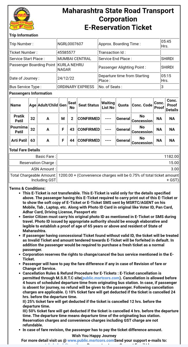 PRP_activitylog's tweet image. साध्या बस चे Reservation केले आणि आली शिवशाही.. भरावे लागले जास्त पैसे.. हा कुठला न्याय..??