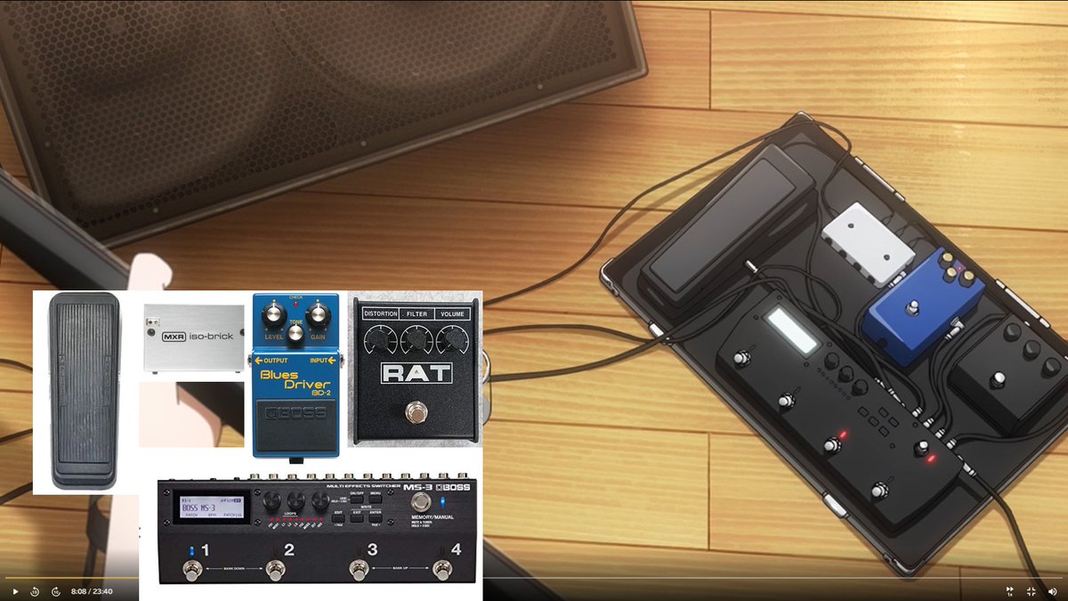 BOSS MS-3 ぼっちざろっく BOSS MS-3 ぼっちざろっく ぼっち・ざ・ろっく!で