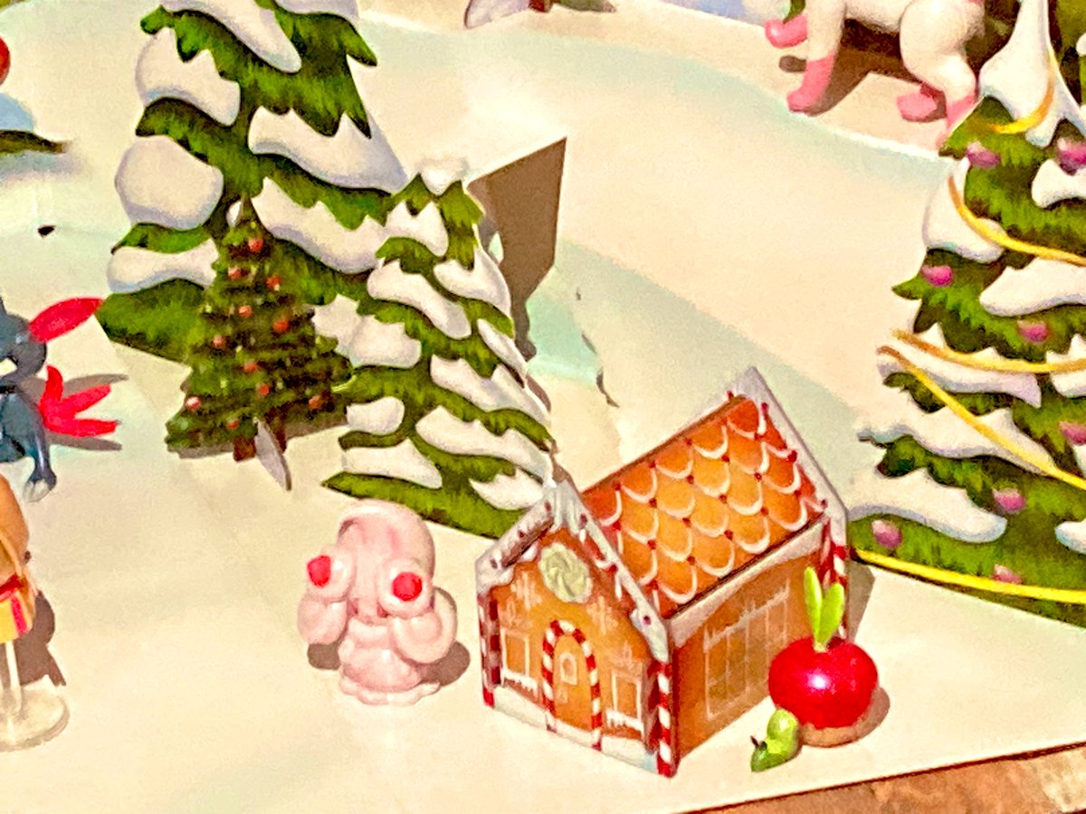 「Santa set up a Pokémon Christmas village」|Holly 🍄のイラスト