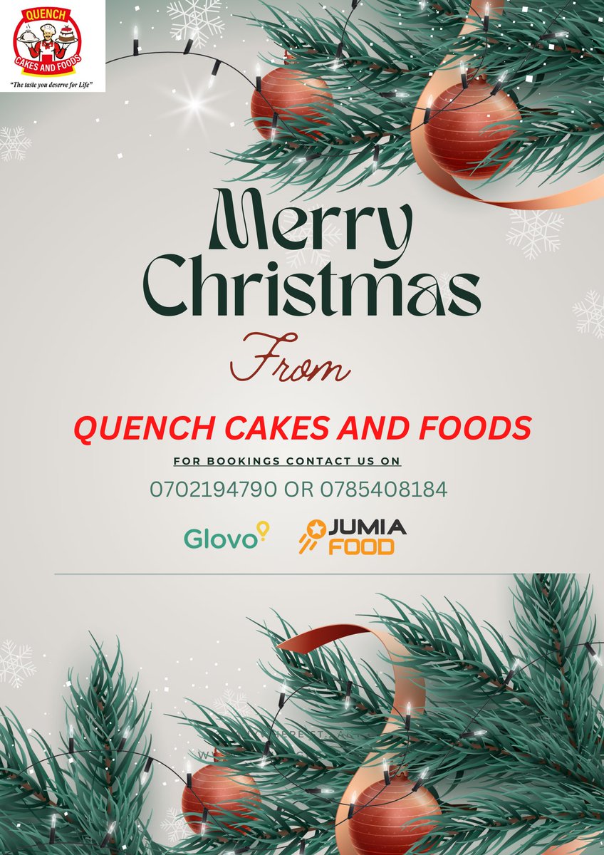 QuenchCakes's tweet photo. SEASONS GREETINGS FROM @quenchcakesfood 
ALWAYS HERE TO SERVE YOU https://t.co/Scqw4C3V2p