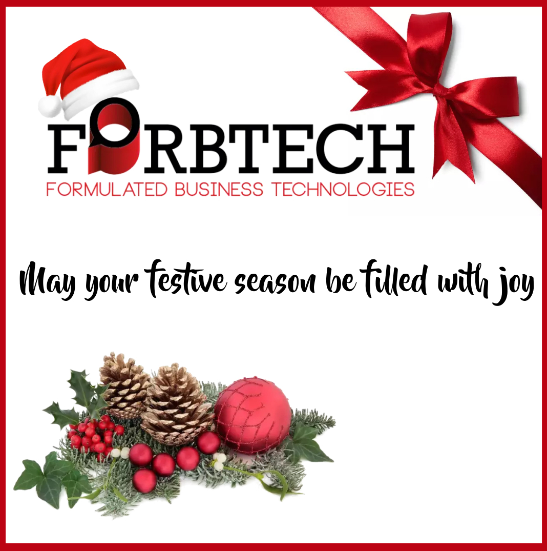 Forbtech_SA's tweet image. Happy Festive Season to all our clients and friends.

We'd like to thank you for your continued business, loyalty, and support. We are looking forward to a great 2023.

Best wishes,
Forbtech Team

#Festiveseason #2023ready