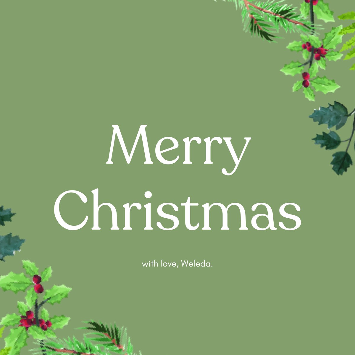 Merry Christmas from all of us at Weleda! 🎄

We hope you have a wonderful, festive day full of love. 💚

#weleda #organicskincare #skincare #sustainablebeauty #sustainablechristmas