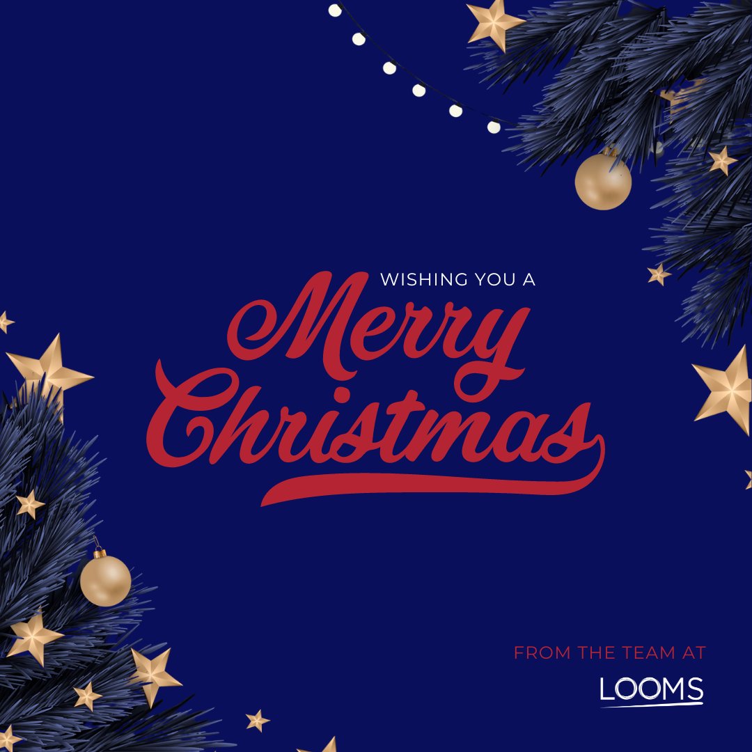 From all of us at Looms, we wish you a Merry Christmas! 🎄

#loomsuk #leicesterbusiness #leicestershirebusiness