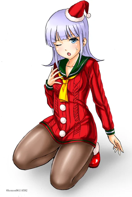 クリスマス初風まとめ。気がついたらこの衣装の初風の絵がけっこう溜まってた、好きだからしょうがないね 