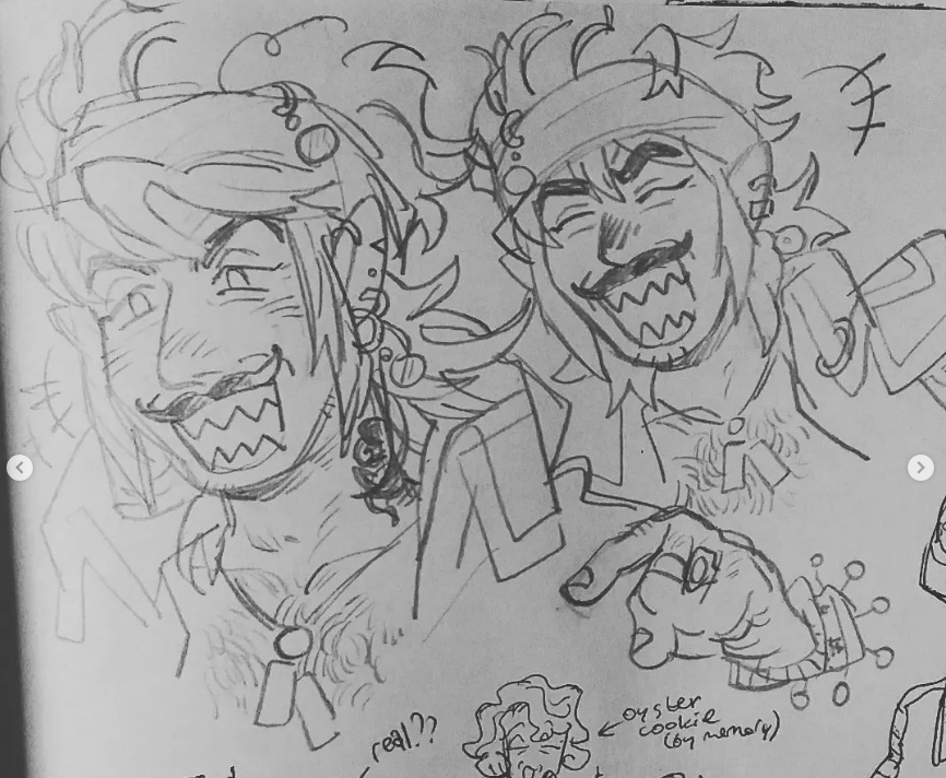 unedited caviar doodles from ages ago cuz i came back to crk again and remembered how much i loved him