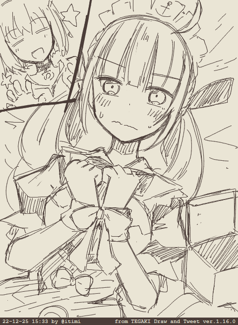 🎄🎁 #あくおか #tegaki_dt 