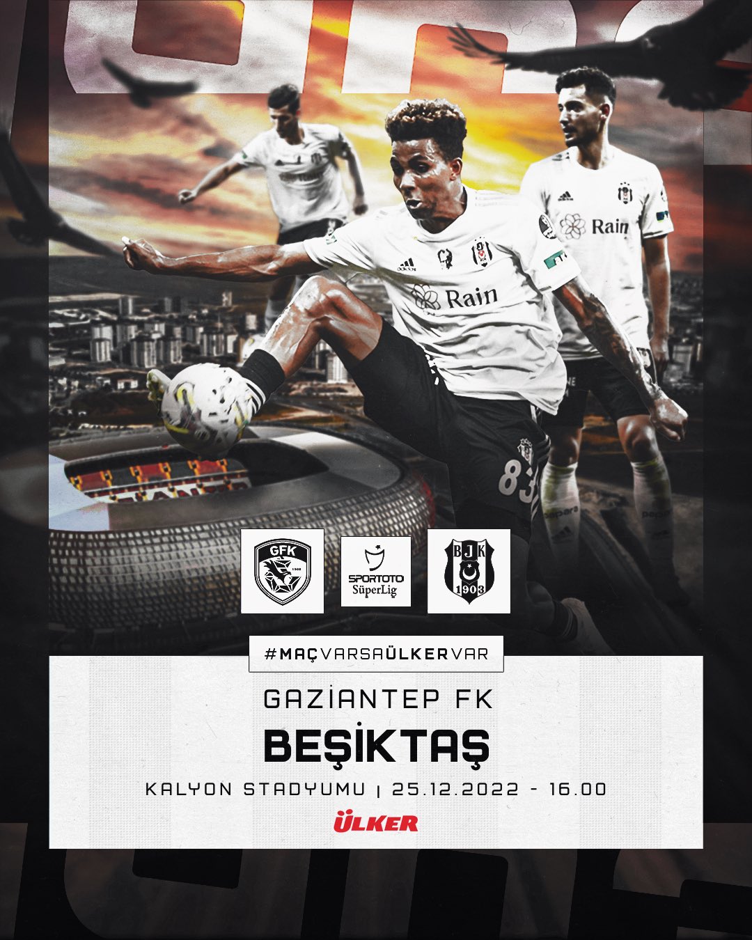 Gaziantep FK Beşiktaş Maç Görseli