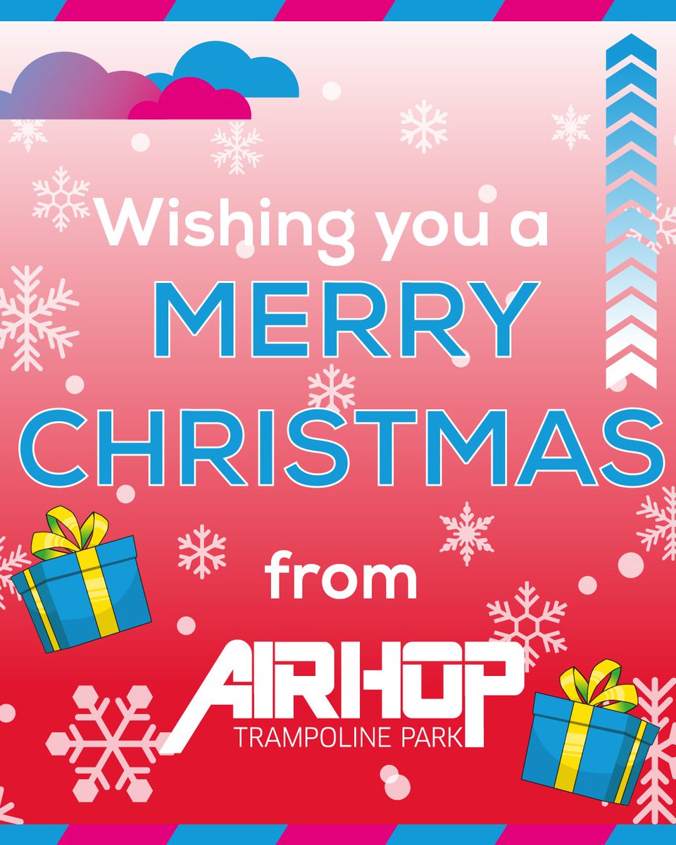 🎄MERRY CHRISTMAS,🎅

from everyone at AirHop!🙃🤗🙌

PS: We're closed today &amp; Boxing Day, back open for a #jumpintohappy from the 27th, 9am!