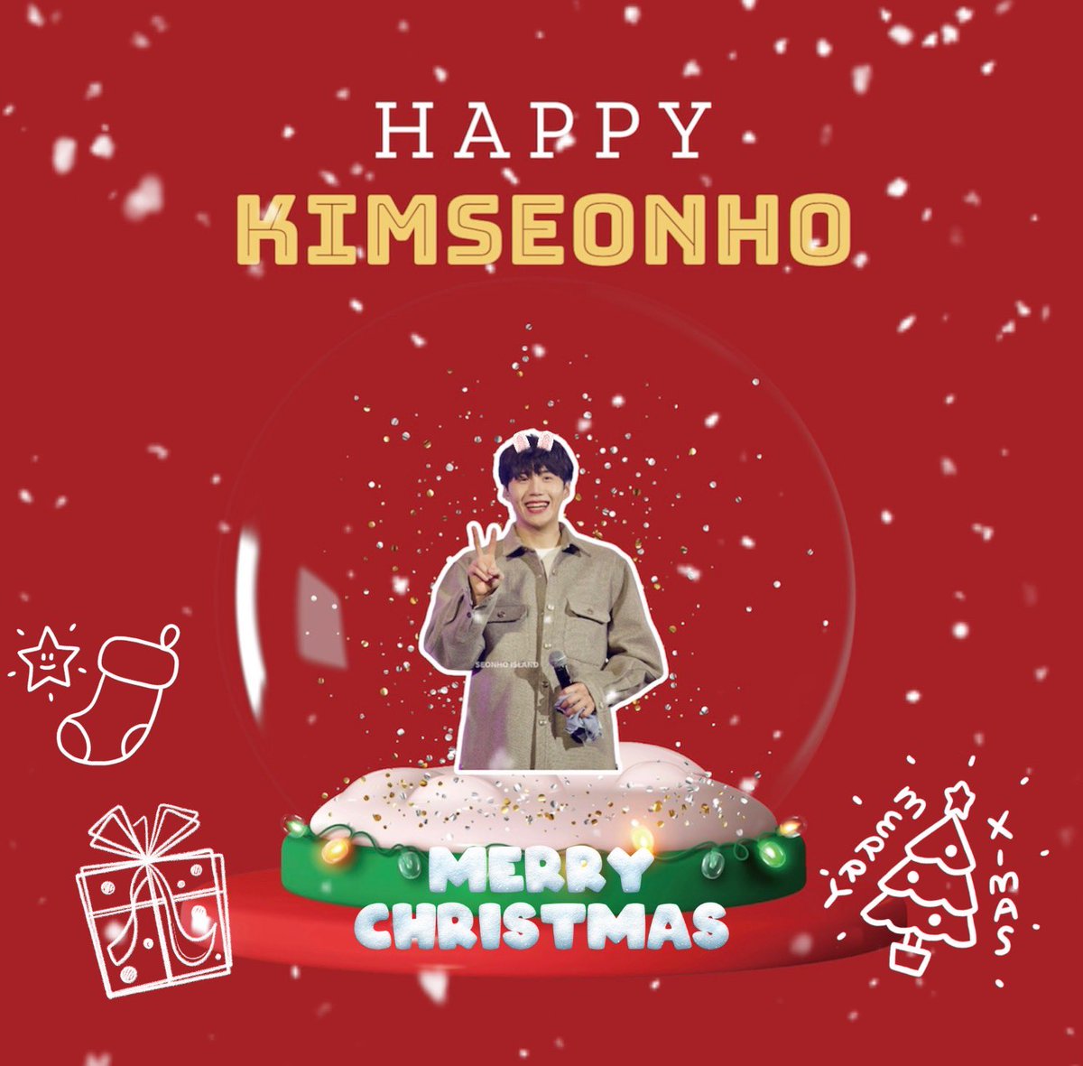 ขอให้ทุกๆคนมีความสุขมากๆ เหมือนตอนนี้ที่พี่ซอนของเราได้กลับมายิ้มกว้างและหัวเราะเสียงดังๆได้อีกครั้ง Merry Christmas โฮ่ โฮ โฮ่ 🎄🎅🏼 
#MerryChristmas #KimSeonHo