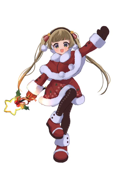 台湾の同僚さんが主催してたクリスマス合同集合立ち絵企画にて、佐藤心、白雪千夜、横山千佳を描かせていただきました 