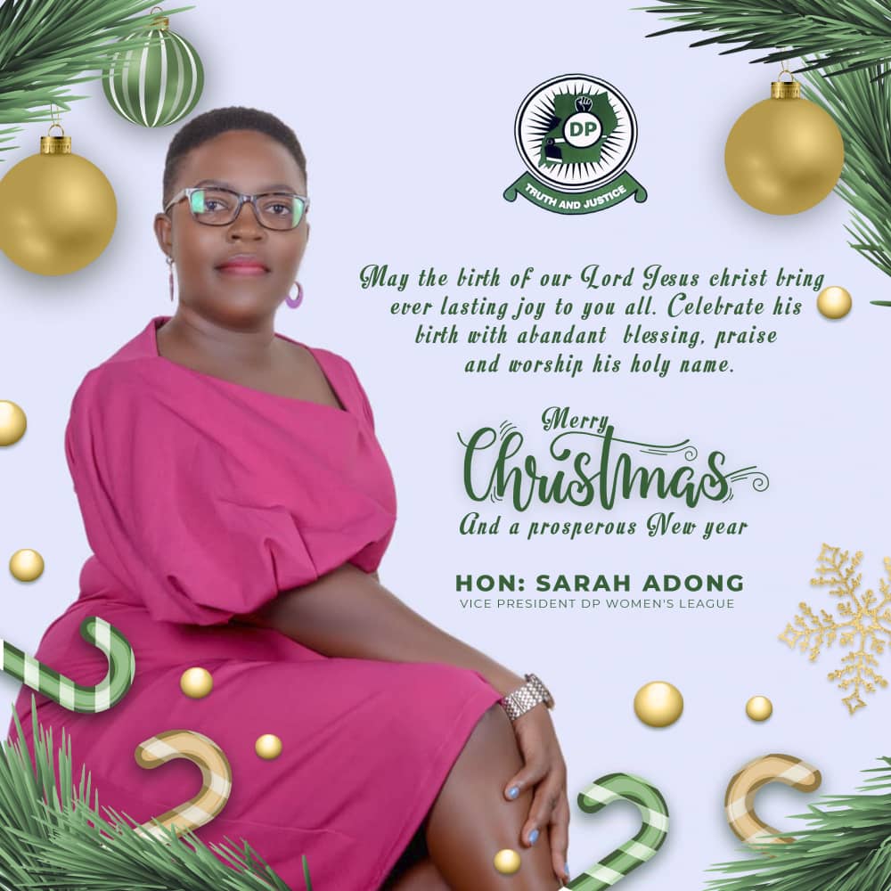 Season's greetings from one and only super lady @AdongSarah5 Honourable member of Parliament to be #Zombodistrict.