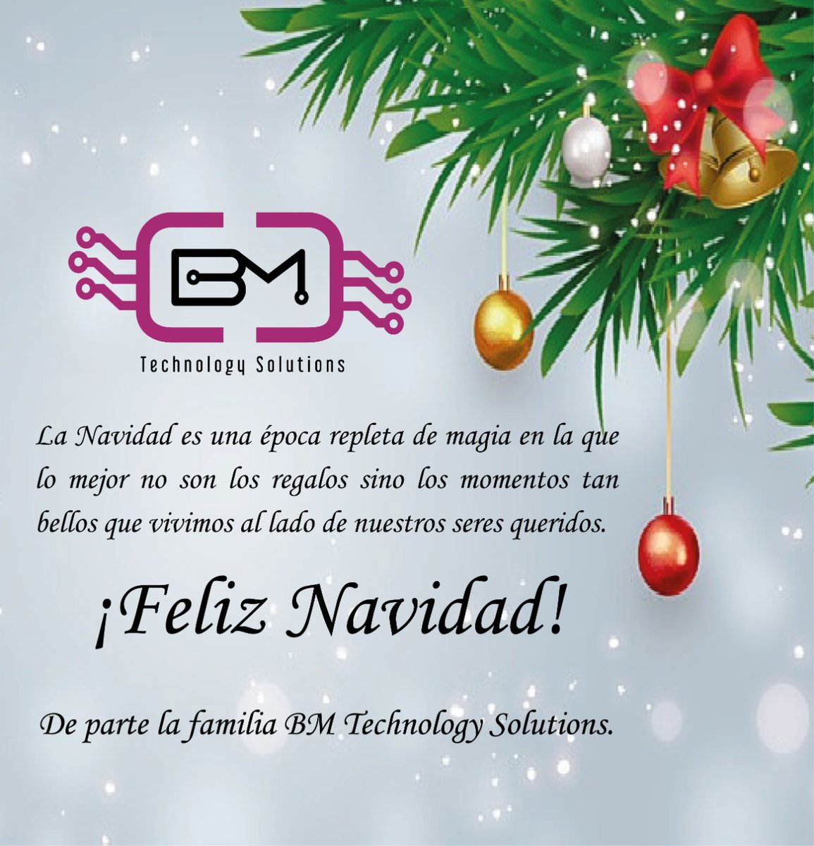 Feliz Navidad!!! para todos nuestros clientes y colegas, que la gracias de dios y espíritu navideño invada en cada uno de ustedes, muchas bendiciones de sus amigos de BM Technology Solutions 🎉🎉🎄🎄🎅🎅🤶🤶
#bmtechnologysolutions #navidad2022 #camarasdeseguridad #videovigilancia