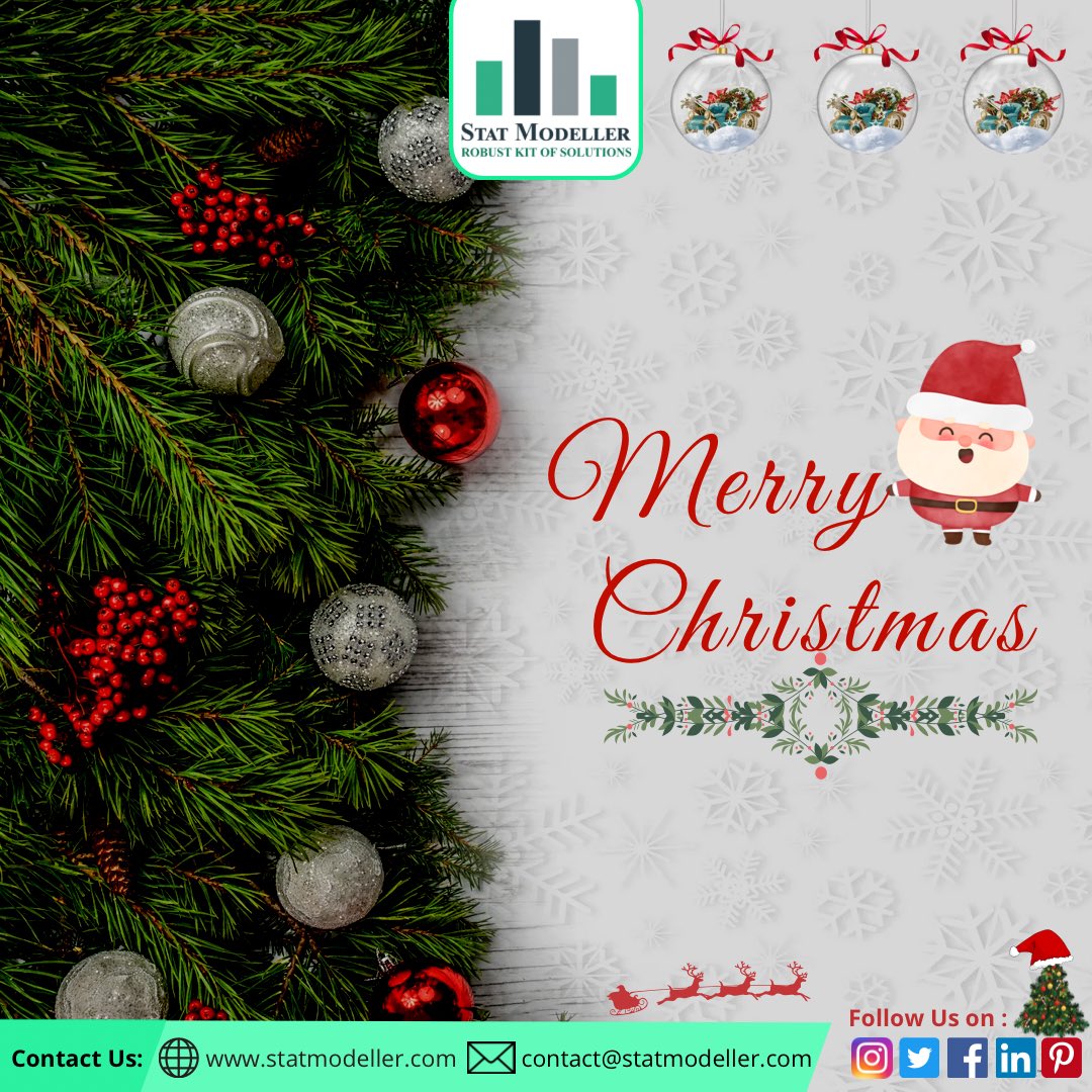 StatModeller's tweet photo. Merry Christmas!!!

📧 : contact@statmodeller.com 
💬 : https://t.co/lErNuJljcC

#statmodeller #datascience #operationalexcellence #training #consultancy #statistics

🌐 : https://t.co/D5AX51P0QX

#merrychristmas #SantaClaus #win #competition #christmas #holiday #xmas #santa https://t.co/Q88IS7NYQt