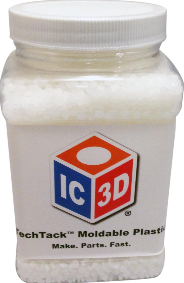 IC3D TechTack Moldable Plastic Pellets PCL - 48 Oz (3lb) Grip Jar - Professional Grade Low Temp Melting Plastic XARUC4L

amazon.com/dp/B018725HV4?…