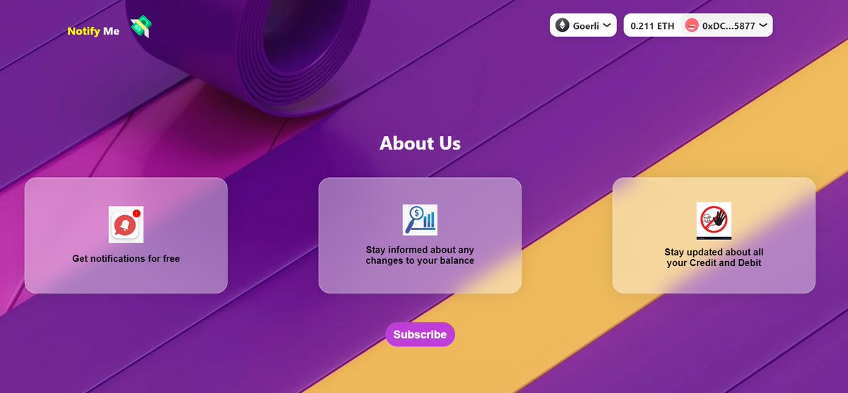 smn_srv's tweet photo. 'Notify Me', the web app(powered by push SDK) that keeps you in the loop on all ERC20 transactions in your wallet! No more missing deposits or withdrawals - get notifications right to your device.
Web app: https://t.co/zz2mBUPDf8
@pushprotocol 
#PoweredByPush #PushSanta https://t.co/09yDd6eQ4y