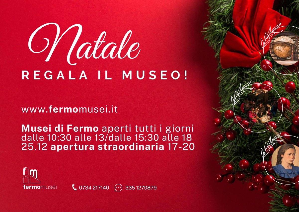 A #Natale regala i musei di #Fermo! fermomusei.it #fermomusei