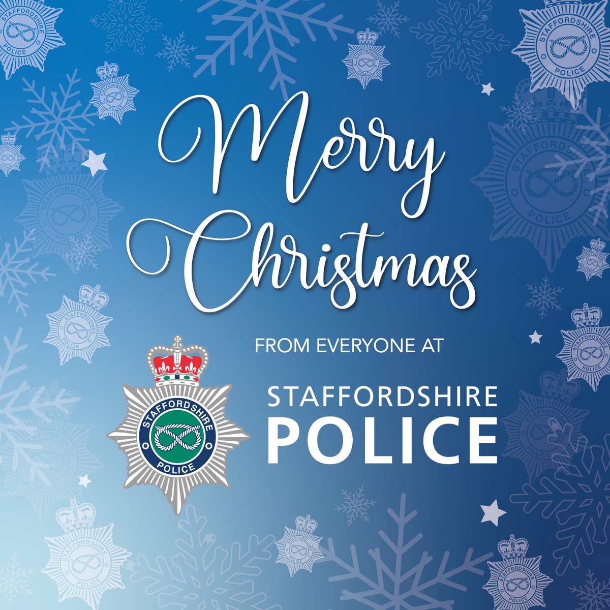 We would like to wish everyone in Staffordshire a very merry Christmas! 🎄🎅

Our 999 and 101 phone services will be running as usual should you need us 💙