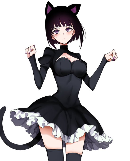 黒猫メイドみやび先輩アクリルスタンドのイラスト 
会場限定にゃん🐈‍⬛ 